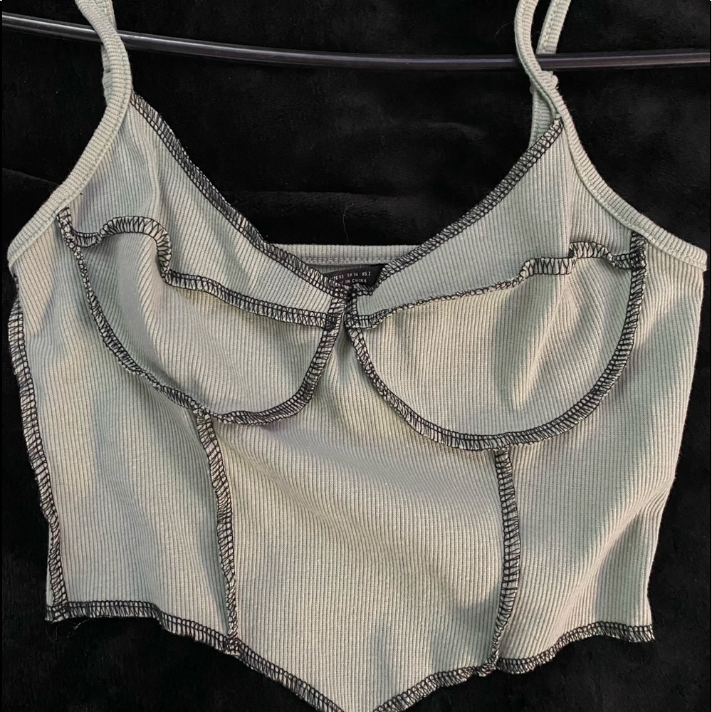 light green SHEIN crop top
